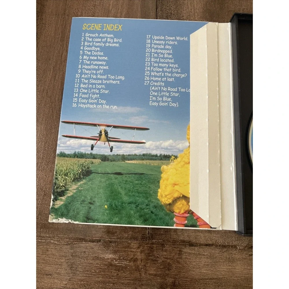 Sesame Street Follow That Bird Vintage 1985 DVD Original Snap Case